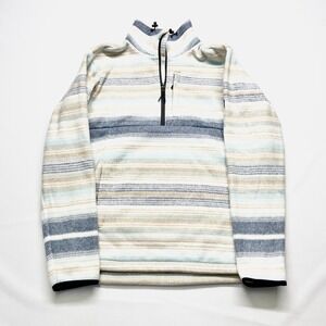 Billabong A/Div Boundary Jacket Mens Medium Multicolor Fleece Mock Neck Half-Zip